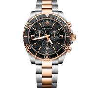Victorinox Maverick Montre chronographe à Quartz analogique pour Homme Étanche jusqu'à 100 m Diamètre du boîtier 43 mm Bracelet 21 mm, coloré, Bracelet