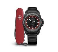 Victorinox 242024.1 I.N.O.X. Auto Le 41, Cadran BLK, BLK Rubber STR, Noir