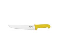 Victorinox 5.5208.18 Couteau De Boucher, Lame 18 Cm Inox, Manche Fibrox Jaune.