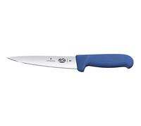 Victorinox 5.5602.16 Couteau à Saigner Fibrox 16cm Acier Inoxydable, Bleu, 30 x 5 x 5 cm