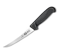 Victorinox Couteau à désosser 5.6603.15 - Lame courbée étroite, Acier inoxydable, Noir