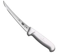 Victorinox 5.6617.15 Couteau à désosser avec Lame courbée/étroite Flexible, Acier Inoxydable, Blanc, 30 x 5 x 5 cm
