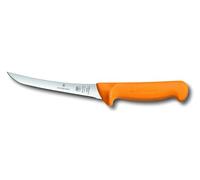 Victorinox 5.8404.16 Couteau désosser, Lame étroite Semi-Flexible 16 cm INOX, Dos renversé, Manche grillon® Jaune