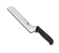 Victorinox 6.1323.21 Couteau à fromage/beurre avec lame alvéolée, Acier Inoxydable, Noir, , 30 x 5 x 5 cm