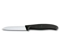 Victorinox 6.7401 SwissClassic Couteau de cuisine 8cm acier inoxydable, noir
