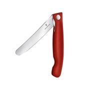 Victorinox 6.7801.FB SwissClassic couteau à légumes, pliable, tranchant droit, lame 11 cm, rouge