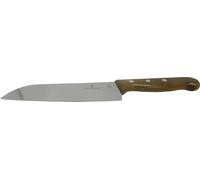Victorinox Wood, Couteau Santoku professionnel, Lame extra-tranchante, tranchant droit, 17 cm, Manche en bois noble, Acier inoxydable, brun