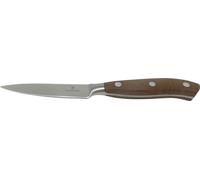 Victorinox Grand Maître, Couteau de bureau professionnel, Lame extra-tranchante, tranchant droit, 10 cm, Manche en bois noble, Acier inoxydable, brun