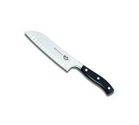 Victorinox 7.7323.17g Couteau Santoku Forgé « Grand Maître », Lame Alvéolée 17 Cm, Manche En Polyoxyméthylène (Pom)