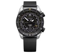 Victorinox Air Pro 242005 Montre automatique avec cadran noir et bracelet en caoutchouc noir 43 mm