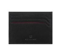 Victorinox Altius Alox Slim Card Case, Porte-Cartes en Cuir avec Protection RFID, Femmes/Hommes, avec Emplacements pour Cartes et Compartiment Latéral, Noir