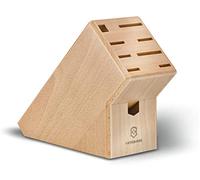 VICTORINOX Bloc Porte-Couteaux Swiss Classic en Bois sans Couteaux, pour 9 Couteaux, Bois de Hêtre Clair, Vide, Non Garni, Rangement