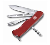 Victorinox Couteau de poche suisse Cheese Master 8 fonctions, léger, grande lame, ouvre-boîte, rouge