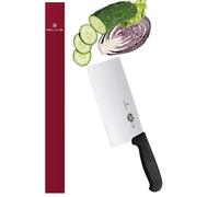 Victorinox - Couteau De Chef Chinois Fibrox - Grande Polyvalence, Du Hachage D Herbes Délicates Au Tranchage De Gros Morceaux De Poisson Et De Steaks