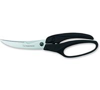 Victorinox Cisaille à Volaille Professionnelle, Acier Inoxydable, 25 cm | Ciseaux de cuisine ultra-tranchants pour découper la viande. Manche en plastique robuste noir. Fabriqué en Suisse.