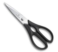 Victorinox Ciseaux de Cuisine Universels - Coupe-Tout, Noir, 20 cm | Ciseaux robustes avec casse-noix et ouvre-bouteille intégrés, lames micro-dentées en acier inoxydable.