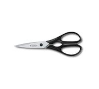 Victorinox Ciseaux de ménage, Ciseaux de cuisine, Ciseaux à tissu, Lame extra-tranchante, Inoxydable, Manche plastique robuste, noir