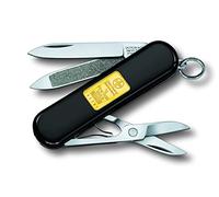 Victorinox Classic petit Couteau de poche suisse, Léger, Multitool, 7 fonctions, Ciseaux, Lime à ongles, Noir