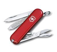 Victorinox Couteau de poche Classic SD – petit, 7 fonctions, rouge, Swiss Made