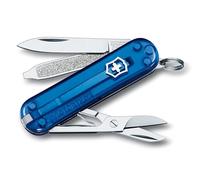 Victorinox, Classic SD, Couteau de Poche Suisse, Multifonction, Léger, 7 Fonctions, Petite lame, Lime à ongles, Tournevis 2,5 mm, Deep Ocean