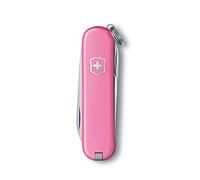 Victorinox Classic Sd Petit Couteau de Poche Suisse, Léger, Multitool, 7 Fonctions, Ciseaux, Lime à Ongles, Rose