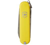 Victorinox Classic Sd Petit Couteau de Poche Suisse, Léger, Multitool, 7 Fonctions, Ciseaux, Lime à Ongles, Jaune