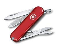 Victorinox Classic Sd, Swiss Army Knife, Mini Couteau de Poche Suisse, Léger, Multitool, 7 Fonctions, Ciseaux, Lime à Ongles, Rouge