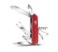 Victorinox Climber Couteau de Poche Suisse, Léger, Multitool, 14 Fonctions, Lame, Ouvre Boite, Rouge