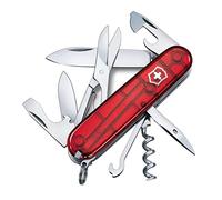 Victorinox, Climber, Couteau de Poche Suisse, Multifonction, Léger, 14 Fonctions, Grande lame, Tire-bouchon, Ouvre-boîtes