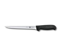 Victorinox Couteau de cuisine Fibrox – filet flexible, lame 20 cm, inoxydable, noir