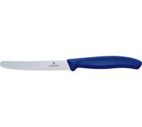 VICTORINOX Couteau à légumes Swiss Classic argent, bleu lisse, lame : 11,0 cm