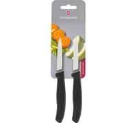 Victorinox couteau à légumes SwissClassic noir 2 pièces sur blister