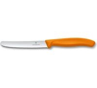 Victorinox Couteau à tomates Swiss Classic dentelé orange 11 cm