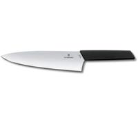 Victorinox Couteau à découper Swiss Modern 20 cm – Lame extra-large, acier, lavable, noir