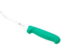 Victorinox Couteau de Cuisine, Couteau à Désosser, Flexible Fibrox, Vert, 15 cm, 5,6614,15,