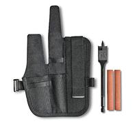 VICTORINOX Couteau de Poche Accessoires Kit Venture Pro, Swiss Made, Étui Polyvalent avec 2 Pierres à Affûter et Mèche Plate 2 cm, Noir