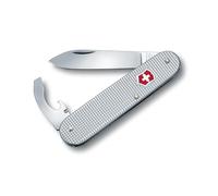 Victorinox Couteau de Poche Bantam, Petit, 5 Fonctions, Swiss Made, Outil Multifonction avec Lame, Ouvre-Boîtes, Tournevis, Argent