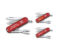 Victorinox Couteau de Poche Classique SD avec Demande Impression sur Coque I Cadeau pour Hommes Femmes I Cadeaux pour Anniversaire I Suisse Personnalisé 7 Fonctions 0.6223 - Rouge