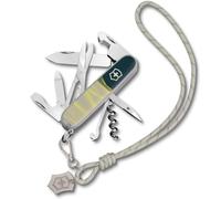 VICTORINOX Couteau de Poche Companion, 16 Fonctions, Swiss Made, Outil Multifonction pour Femmes, y c. Boîte Cadeau, New York Style (Bleu, Jaune)