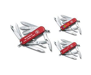 Victorinox Couteau de Poche Mini Champ avec Demande Impression sur Coque I Cadeau pour Hommes I Cadeau pour Anniversaire I Suisse Personnalisé 18 Fonctions 0.6385