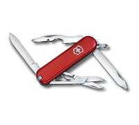 VICTORINOX Couteau de Poche Rambler, Petit, 10 Fonctions, Swiss Made, Outil Multifonction avec Tournevis Phillips, Ciseaux, Rouge