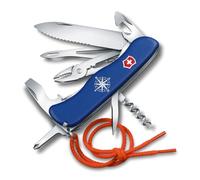 VICTORINOX Couteau de Poche Skipper, Spécifique à la Navigation, 5 Fonctions, Swiss Made, Outil Multifonction avec Grande Lame, Tranchant Denté, Lame Blocable, Bleu