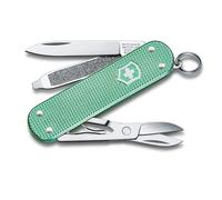 Victorinox Couteau de Poche Suisse Classic SD Alox, 5 Fonctions, Argent