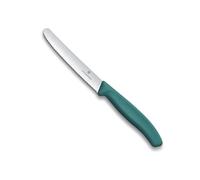 Victorinox Couteau de table Swiss Classic Vert 1 pièce – Fabriqué en Suisse – Idéal petit-déjeuner