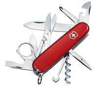 Victorinox Couteau Suisse Explorer - Couteau de Poche, 16 Fonctions, Loupe | Idéal pour camping et randonnée avec ciseaux, tournevis cruciforme Phillips et lames en acier inoxydable. Fabriqué en Suisse