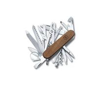 VICTORINOX Couteau Suisse fermant de poche multifonctions Swiss Champ Bois de Noyer