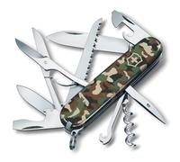 Victorinox Couteau Suisse Huntsman, Multitool 15 Fonctions, Camouflage | Couteau de poche avec scie à bois et ciseaux pour camping et outdoor. 91 mm, ABS/Cellidor. Fabriqué en Suisse.
