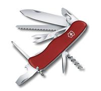 Victorinox Couteau de poche Outrider - Multitool 14 fonctions (lame, ciseaux, tire-bouchon) Rouge