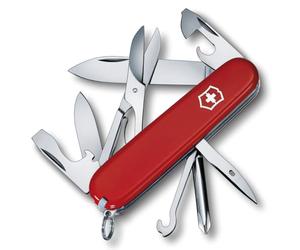 Victorinox Couteau Suisse Super Tinker - Multitool Compact, 14 Fonctions | Idéal pour le bricolage et le camping avec tournevis Phillips, ciseaux et lames en acier inoxydable. Fabriqué en Suisse.