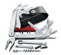 Victorinox SwissTool X Plus 3.0339.L pince multifonction avec clé à cliquet, étui en cuir